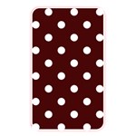 Polka Dots - White on Bulgarian Rose Red Memory Card Reader (Rectangular)