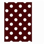 Polka Dots - White on Bulgarian Rose Red Large Garden Flag (Two Sides)