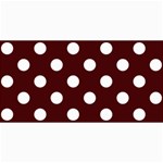 Polka Dots - White on Bulgarian Rose Red 4  x 8  Photo Cards