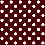 Polka Dots - White on Bulgarian Rose Red ScrapBook Page 12  x 12 