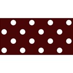 Polka Dots - White on Bulgarian Rose Red YOU ARE INVITED 3D Greeting Card (8x4)