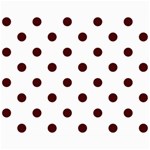 Polka Dots - Bulgarian Rose Red on White Collage 8  x 10 