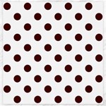 Polka Dots - Bulgarian Rose Red on White Canvas 20  x 20 