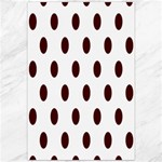 Polka Dots - Bulgarian Rose Red on White Canvas 20  x 30 