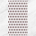 Polka Dots - Bulgarian Rose Red on White Canvas 40  x 72 