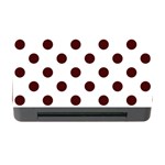 Polka Dots - Bulgarian Rose Red on White Memory Card Reader with CF
