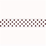 Polka Dots - Bulgarian Rose Red on White Small Bar Mat