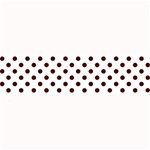 Polka Dots - Bulgarian Rose Red on White Medium Bar Mat