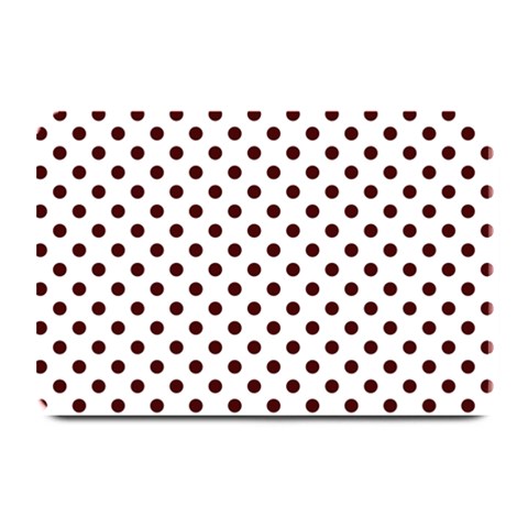Polka Dots 18 x12  Plate Mat