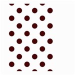 Polka Dots - Bulgarian Rose Red on White Large Garden Flag (Two Sides)