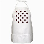 Polka Dots - Bulgarian Rose Red on White BBQ Apron