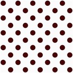 Polka Dots - Bulgarian Rose Red on White ScrapBook Page 8  x 8 