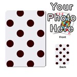 Polka Dots - Bulgarian Rose Red on White Multi-purpose Cards (Rectangle)