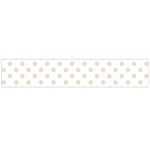 Polka Dots - Pearl Brown on White Flano Scarf (Large)