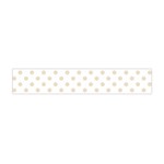 Polka Dots - Pearl Brown on White Flano Scarf (Mini)