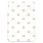Polka Dots - Pearl Brown on White Removable Flap Cover (S)