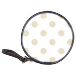Polka Dots - Pearl Brown on White Classic 20-CD Wallet