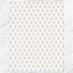 Polka Dots - Pearl Brown on White Canvas 36  x 48 