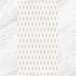Polka Dots - Pearl Brown on White Canvas 40  x 72 