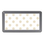 Polka Dots - Pearl Brown on White Memory Card Reader (Mini)