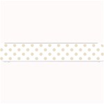 Polka Dots - Pearl Brown on White Small Bar Mat