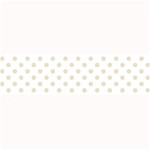 Polka Dots - Pearl Brown on White Medium Bar Mat