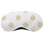 Polka Dots - Pearl Brown on White Sleeping Mask
