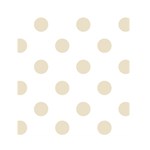 Polka Dots - Pearl Brown on White Greeting Card 4.5  x 6 