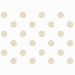 Polka Dots - Pearl Brown on White 5  x 7  Photo Cards