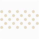 Polka Dots - Pearl Brown on White 4  x 8  Photo Cards