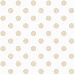 Polka Dots - Pearl Brown on White ScrapBook Page 8  x 8 