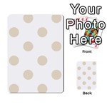 Polka Dots - Pearl Brown on White Multi-purpose Cards (Rectangle)