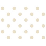 Polka Dots - Pearl Brown on White Birthday Cake 3D Greeting Card (7x5)