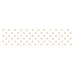 Polka Dots - Almond Brown on White Satin Scarf (Oblong)