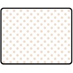 Polka Dots - Almond Brown on White Fleece Blanket (Medium) (One Side)