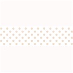 Polka Dots - Almond Brown on White Medium Bar Mat