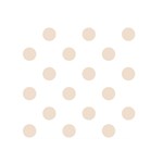 Polka Dots - Almond Brown on White Greeting Card 5  x 7 