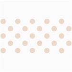 Polka Dots - Almond Brown on White 4  x 8  Photo Cards