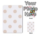 Polka Dots - Almond Brown on White Multi-purpose Cards (Rectangle)