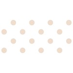 Polka Dots - Almond Brown on White YOU ARE INVITED 3D Greeting Card (8x4)