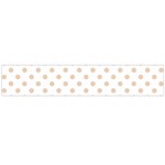 Polka Dots - Pastel Brown on White Flano Scarf (Large)