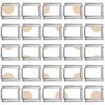 Polka Dots - Pastel Brown on White 9mm Italian Charm (25 pack)
