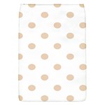 Polka Dots - Pastel Brown on White Removable Flap Cover (S)