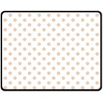 Polka Dots - Pastel Brown on White Fleece Blanket (Medium) (One Side)