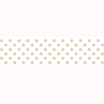 Polka Dots - Pastel Brown on White Medium Bar Mat