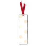 Polka Dots - Pastel Brown on White Small Book Mark