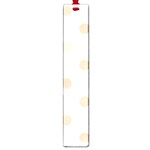 Polka Dots - Pastel Brown on White Large Book Mark