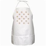 Polka Dots - Pastel Brown on White BBQ Apron
