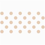 Polka Dots - Pastel Brown on White 4  x 8  Photo Cards