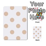 Polka Dots - Pastel Brown on White Multi-purpose Cards (Rectangle)